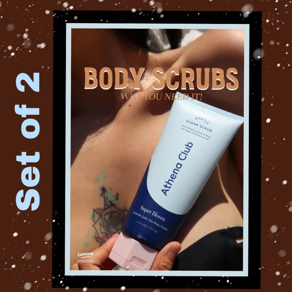 Athena Club Gentle Sugar Scrub Super Bloom 6 Oz (Set Of 2)